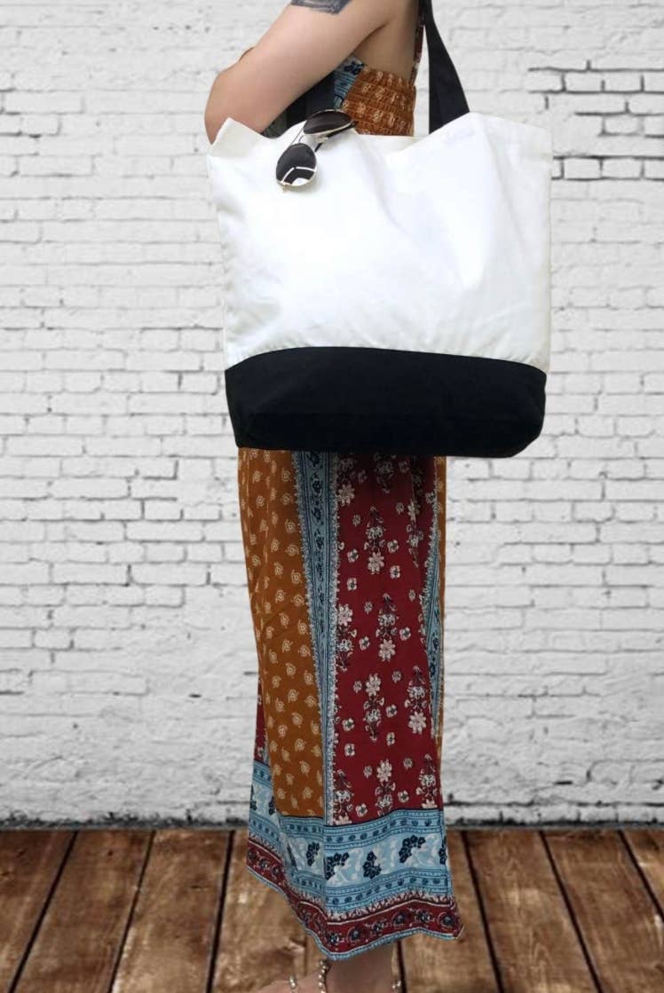 Bow-Dacious Designs - Horse Show Essentials Large Cotton Tote Bag