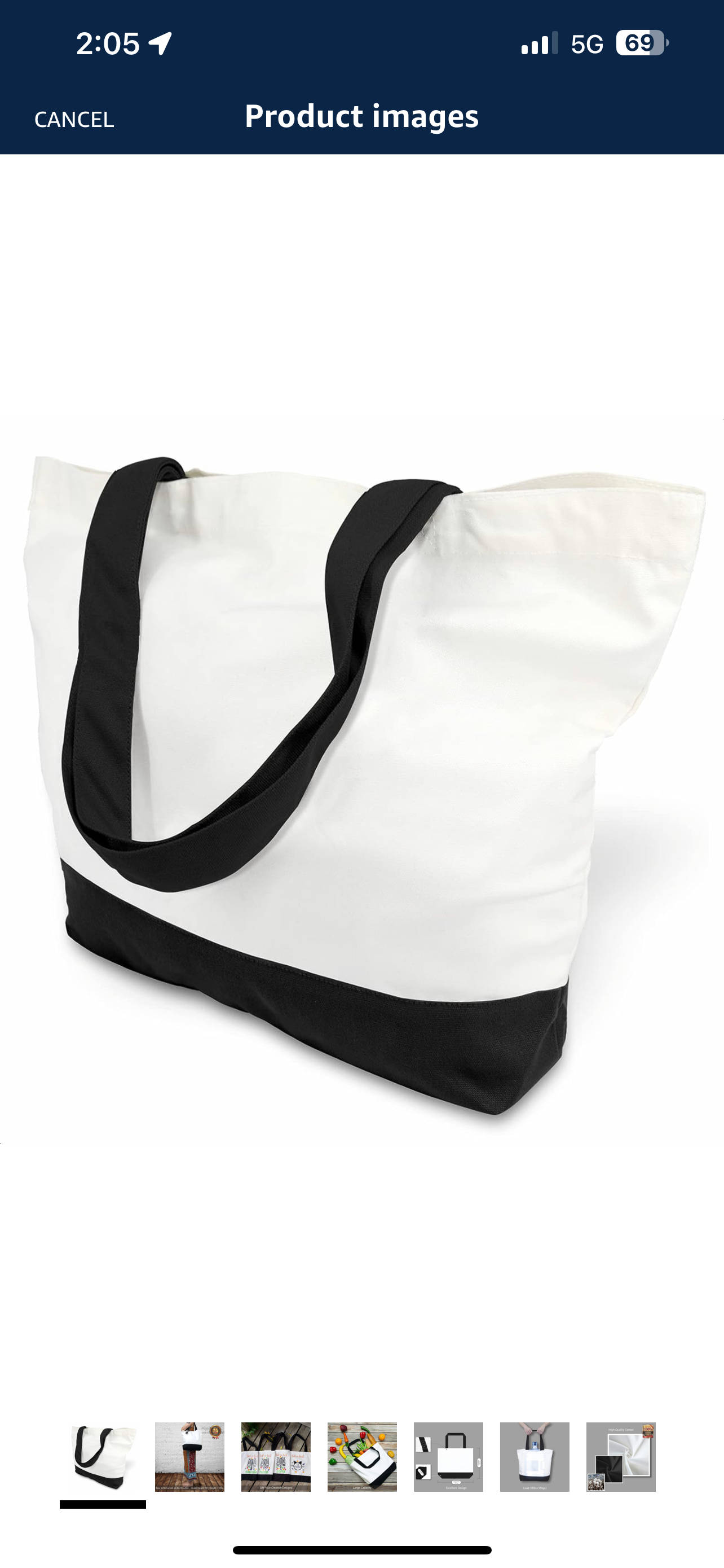 Bow-Dacious Designs - Horse Show Essentials Large Cotton Tote Bag
