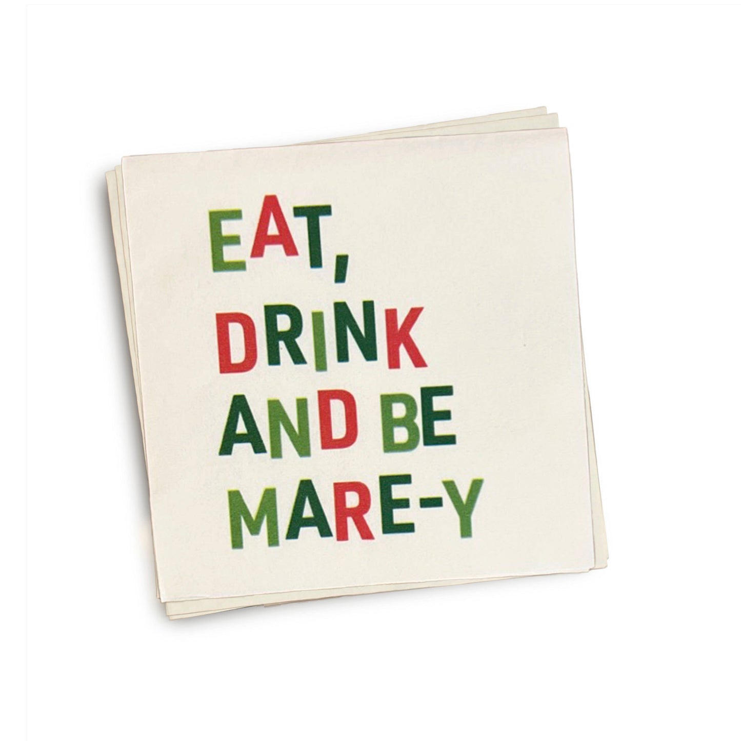 "Eat Drink and Be Mare-y" Cocktail Napkins