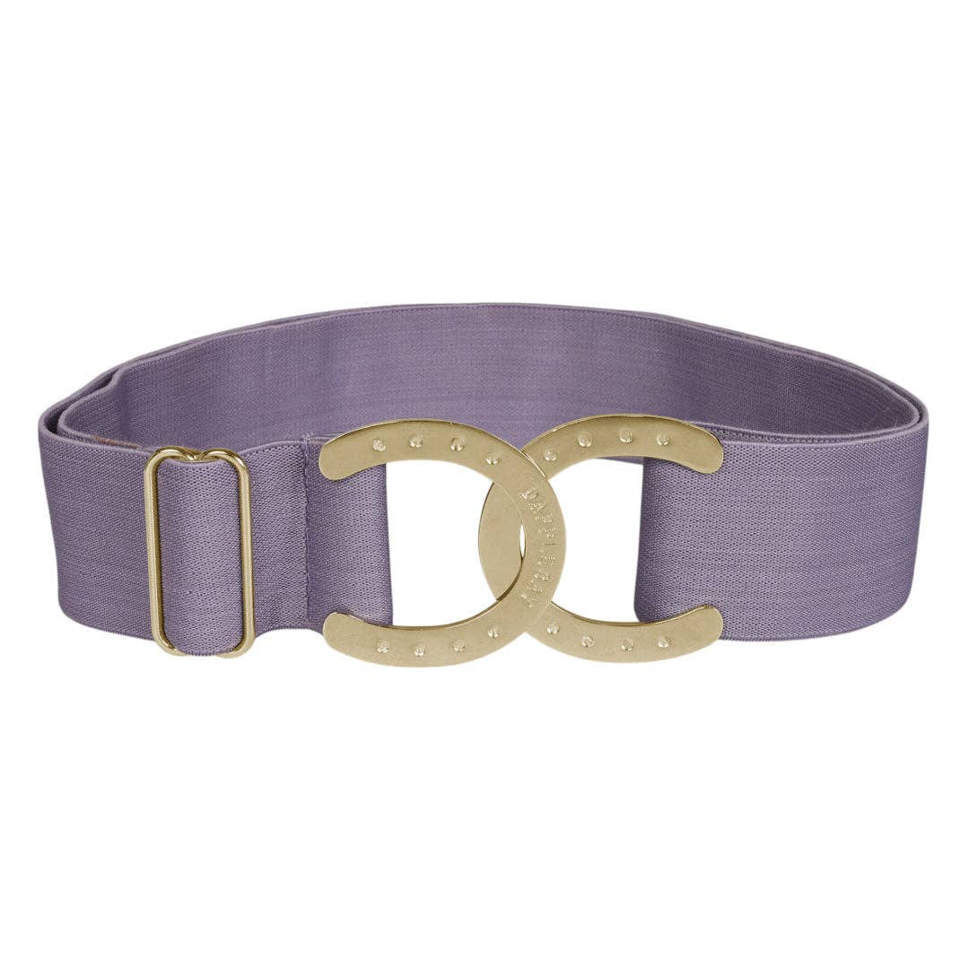 Dapplebay Horse Shoe Elastic Bel-Lavender