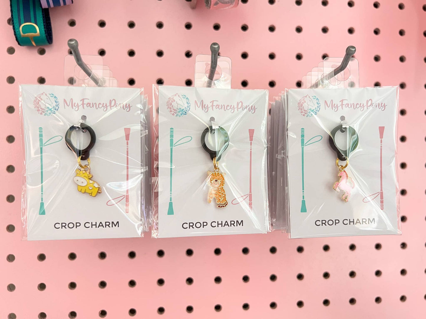 Donut Crop & Bridle Equestrian Charms