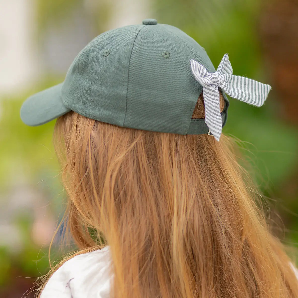 Horse bow baseball hat Green