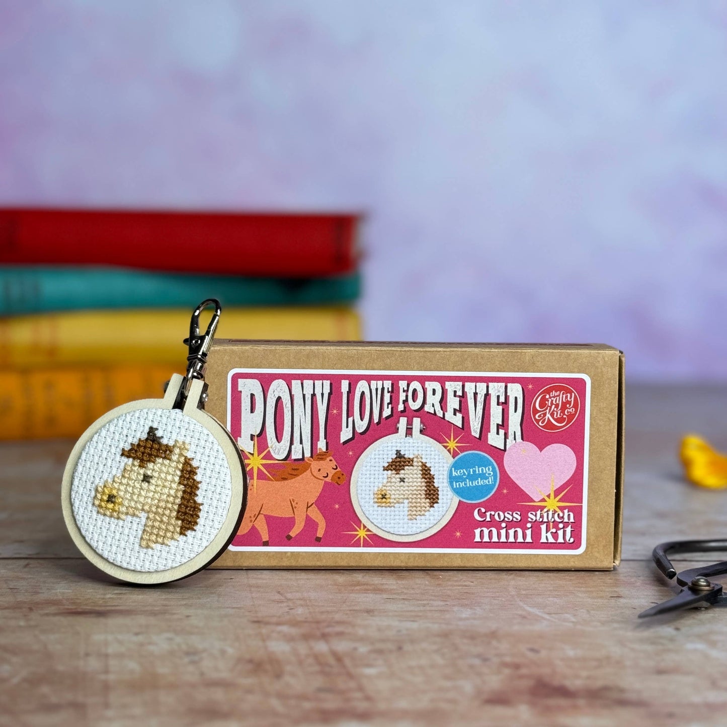 Pony Love Forever! Mini Matchbox Cross Stitch Kit