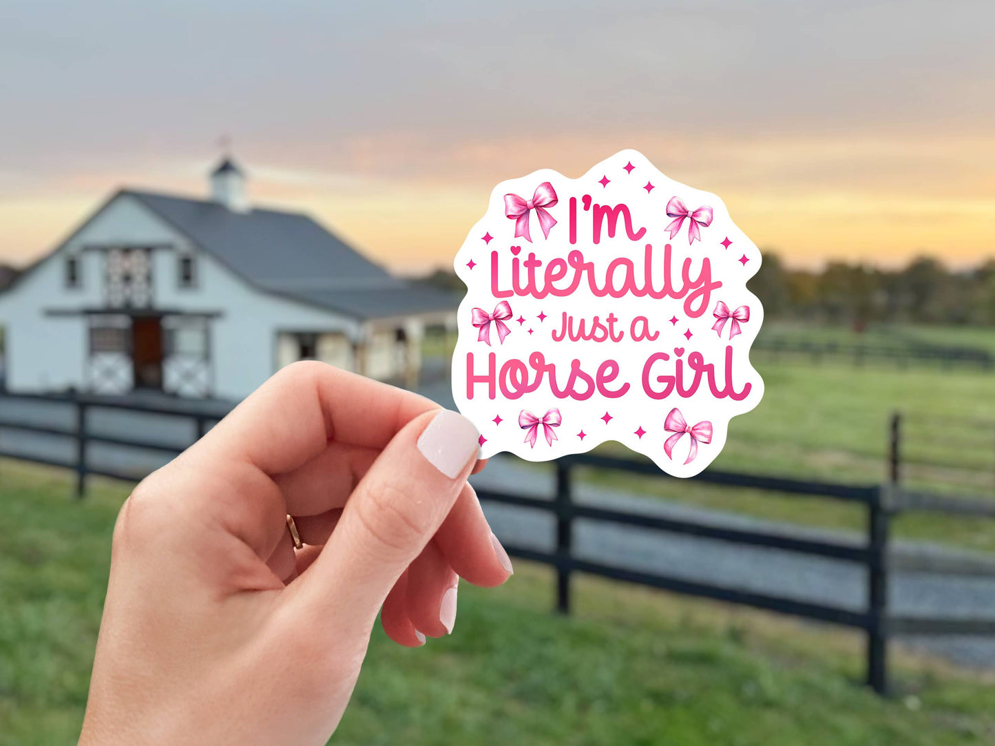 Equestrian Horse Sticker -Waterproof- Literally A Horse Girl