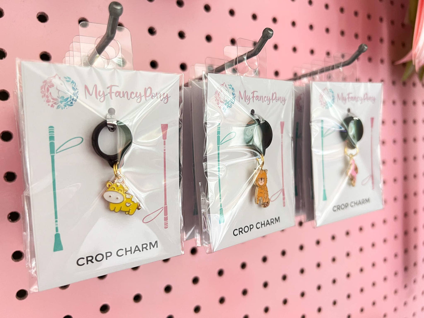 Donut Crop & Bridle Equestrian Charms