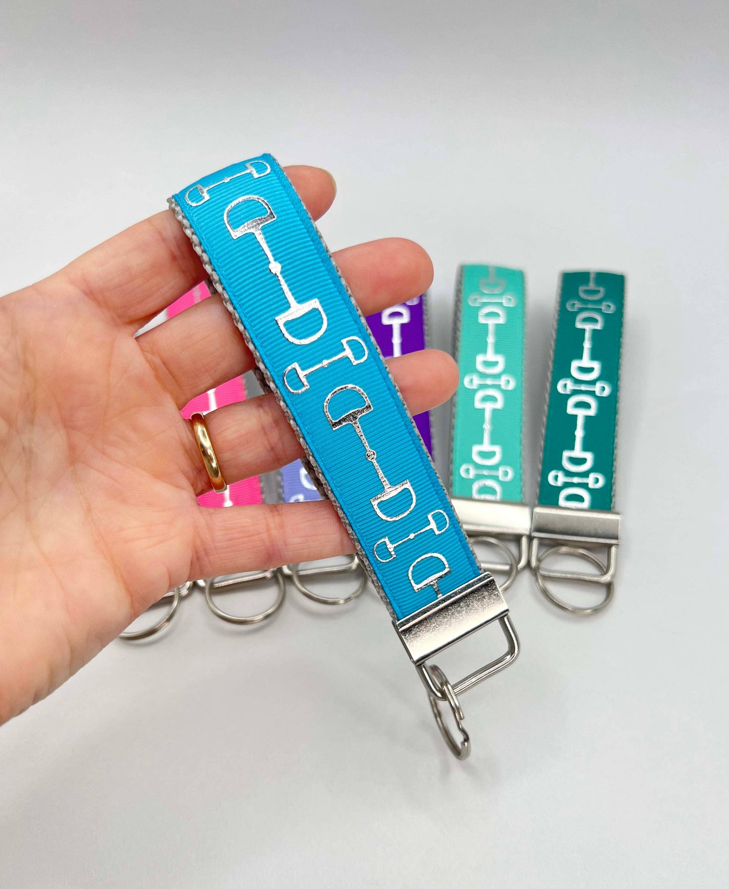 Silver Snaffle Bit Keychains