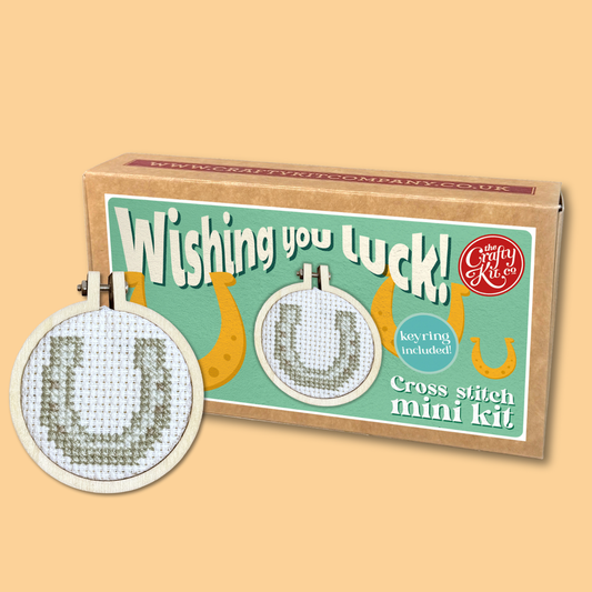 Wishing You Luck! Mini Matchbox Cross Stitch Kit