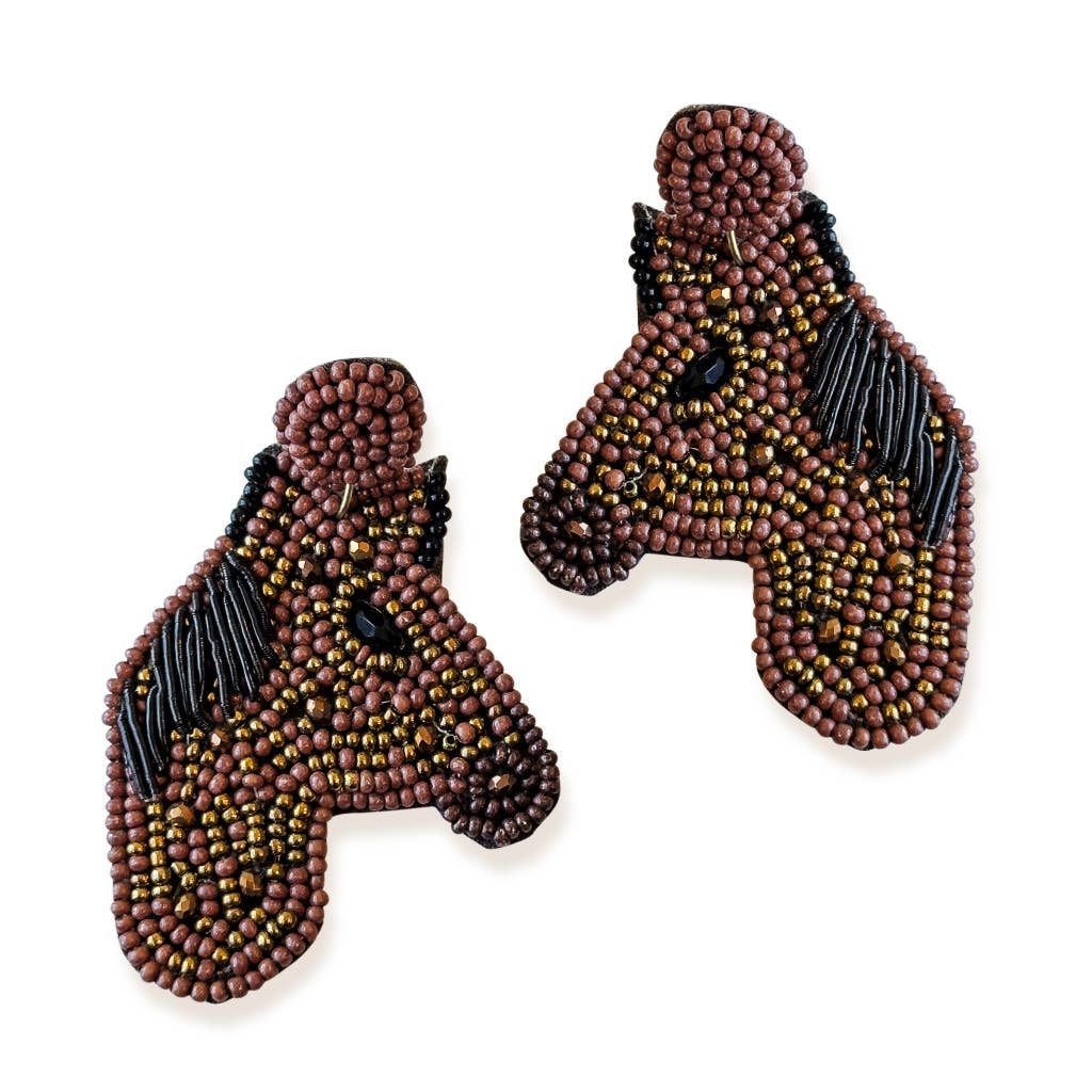 What The Buck Horse Earrings