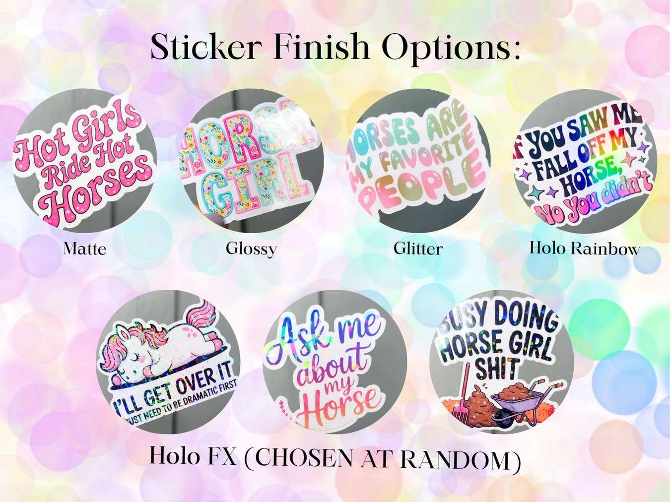 Equestrian Horse Sticker -Waterproof- Literally A Horse Girl