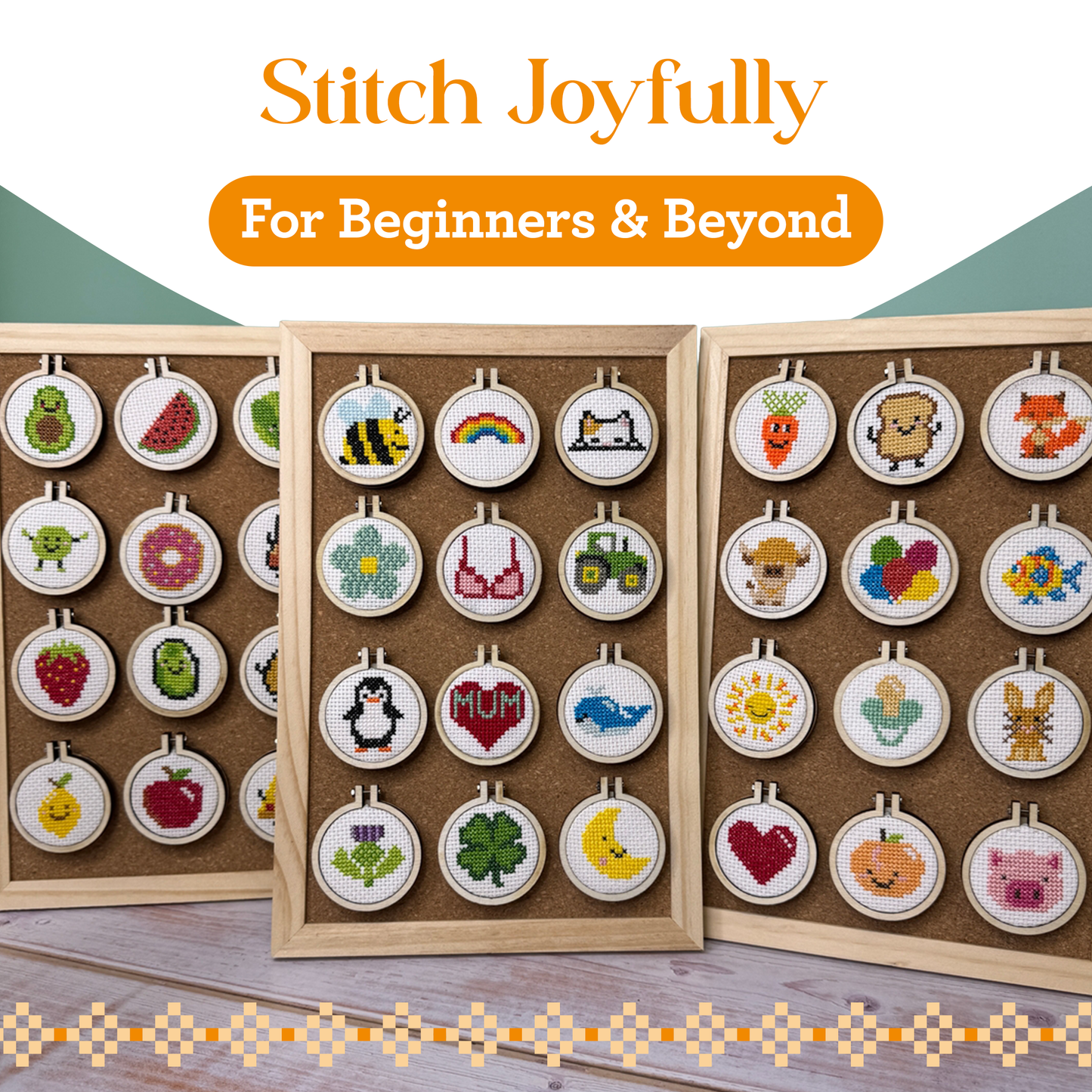 'Giddy Up Gorgeous!' Mini Matchbox Cross Stitch Kit
