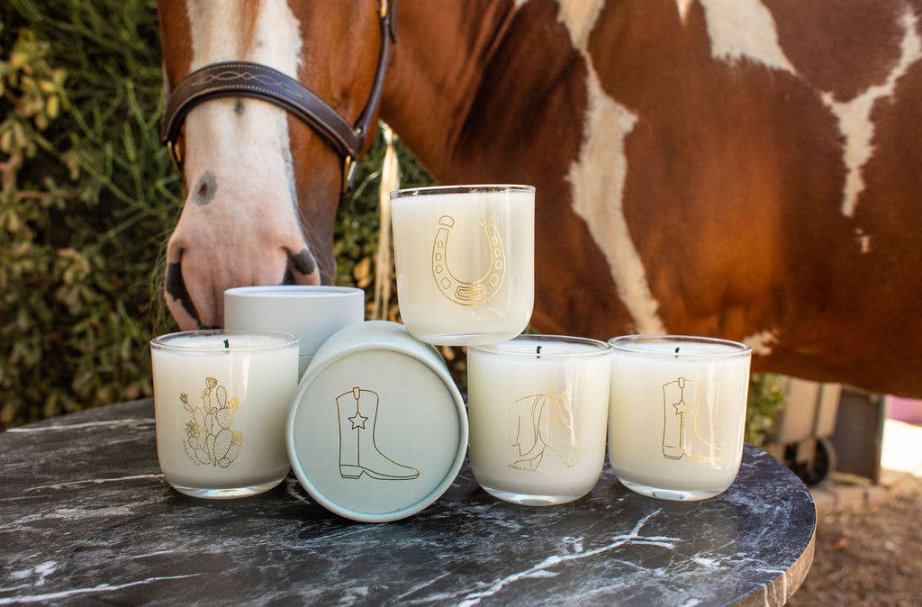 Horseshoe Soy Wax Candle - Lucky 