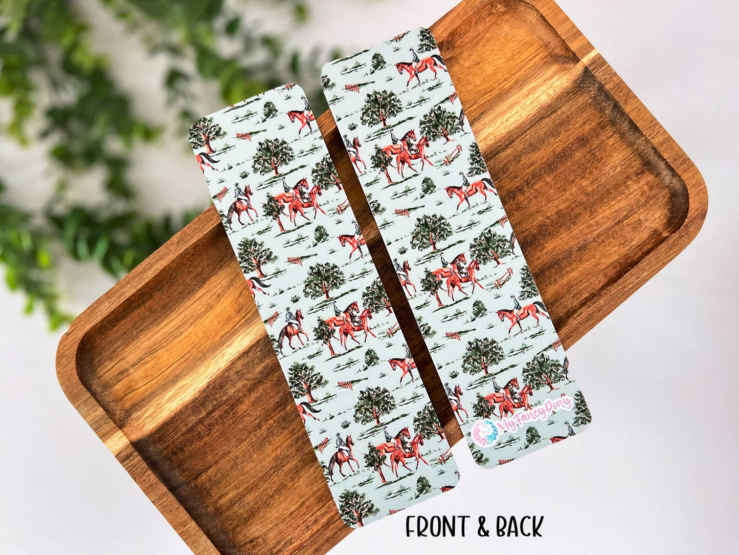 Equestrian-Themed Laminated Bookmarks