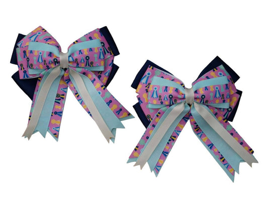 Show Bow- Pink Ribbons