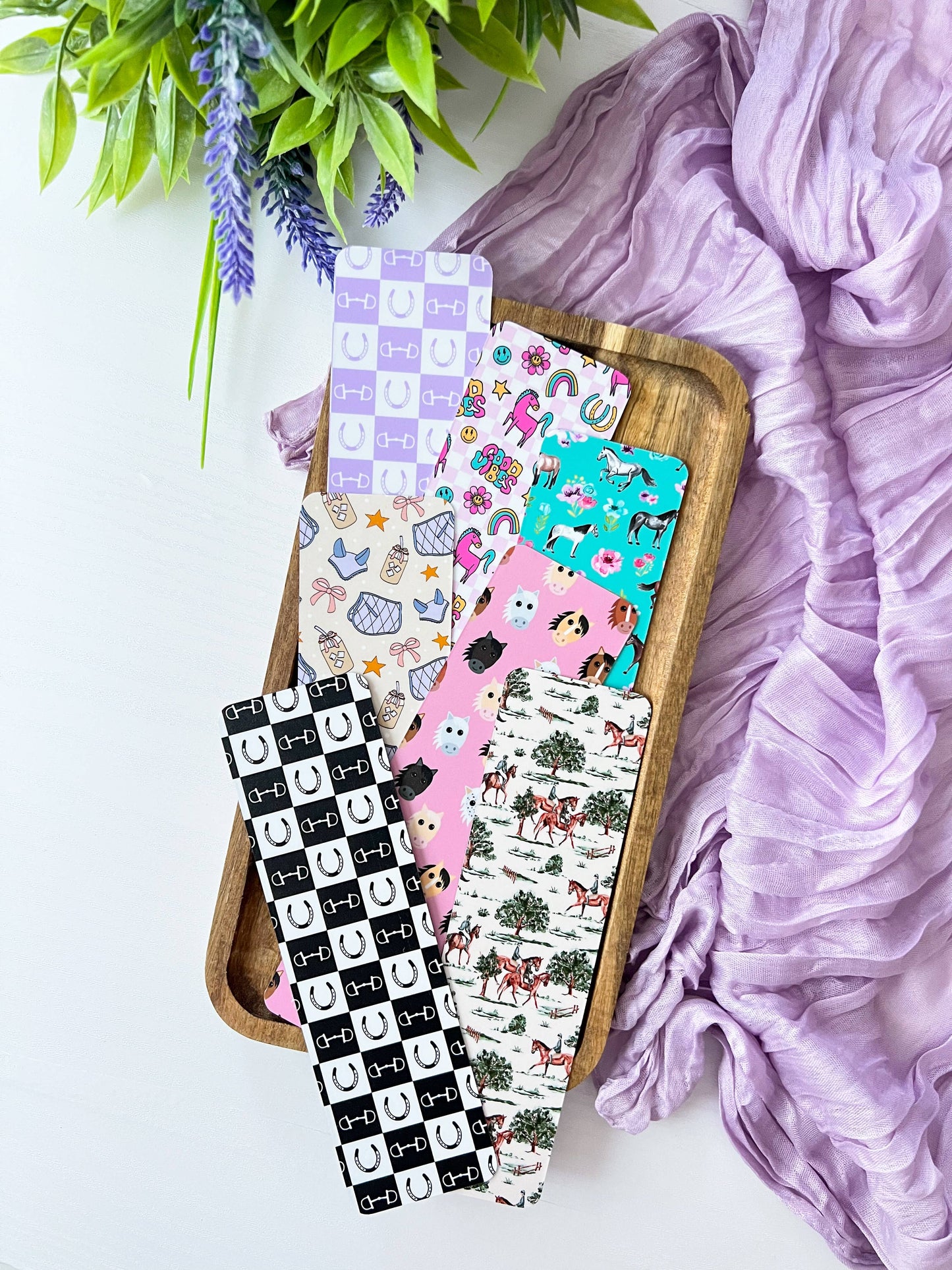 Equestrian-Themed Laminated Bookmarks