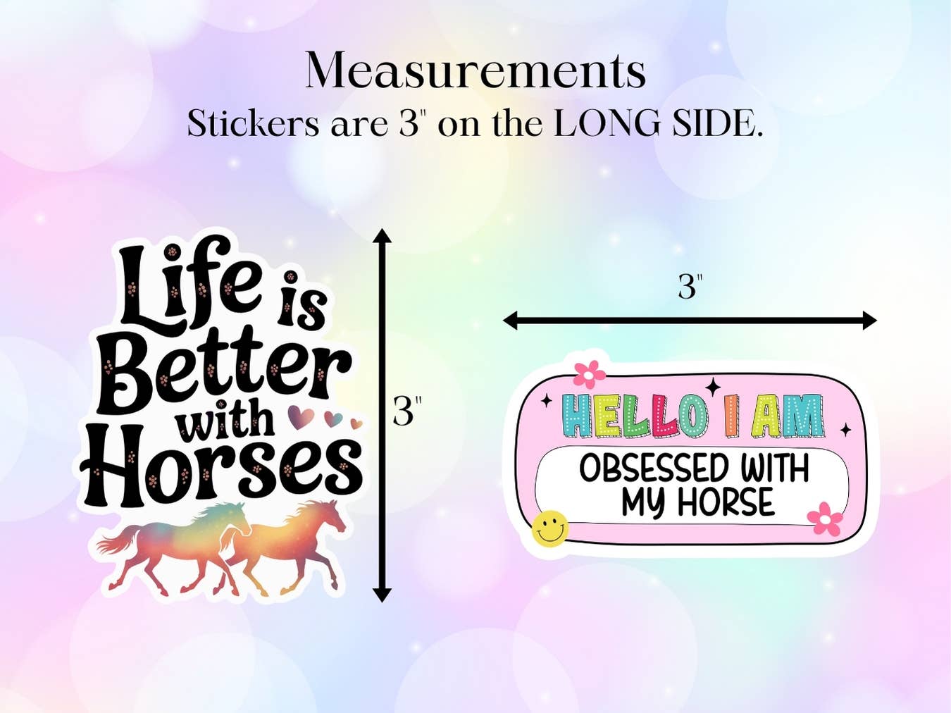 Equestrian Horse Sticker -Waterproof- Horse Girl