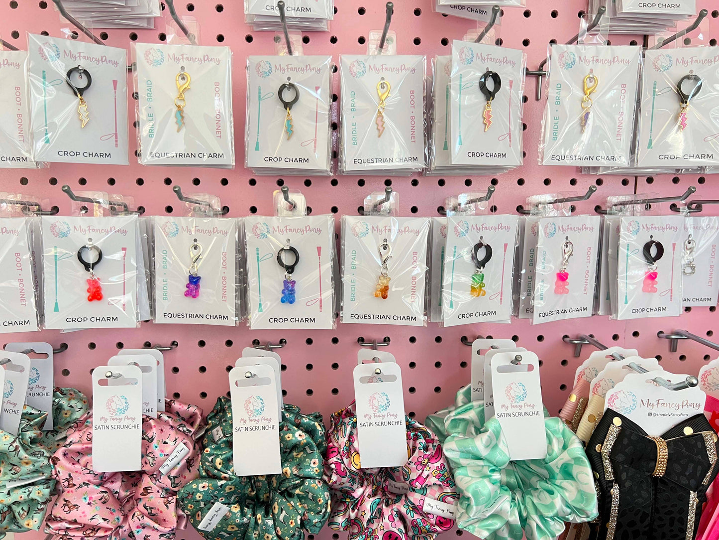 Lightning Crop & Equestrian Bridle Charms