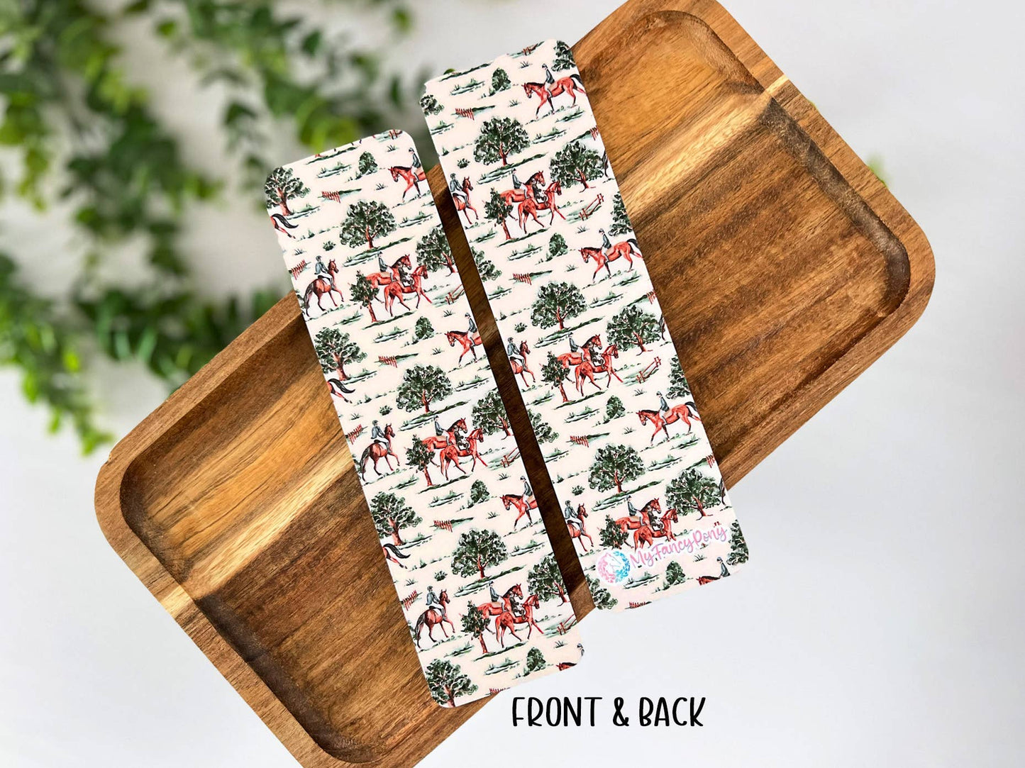 Equestrian-Themed Laminated Bookmarks