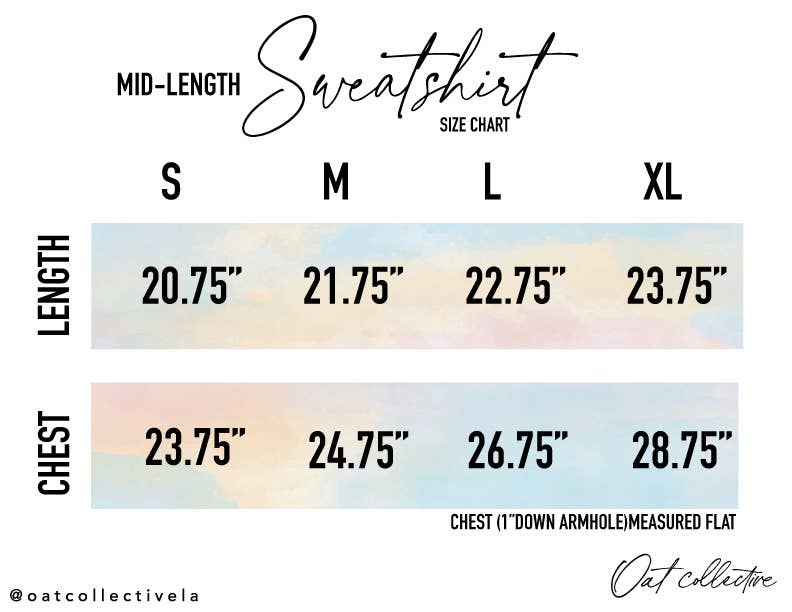 SORRY CAN'T HORSES BYE Mid Graphic Sweatshirt