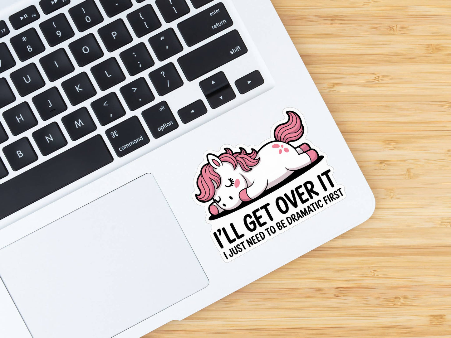 Equestrian Horse Sticker -Waterproof- Get Over It