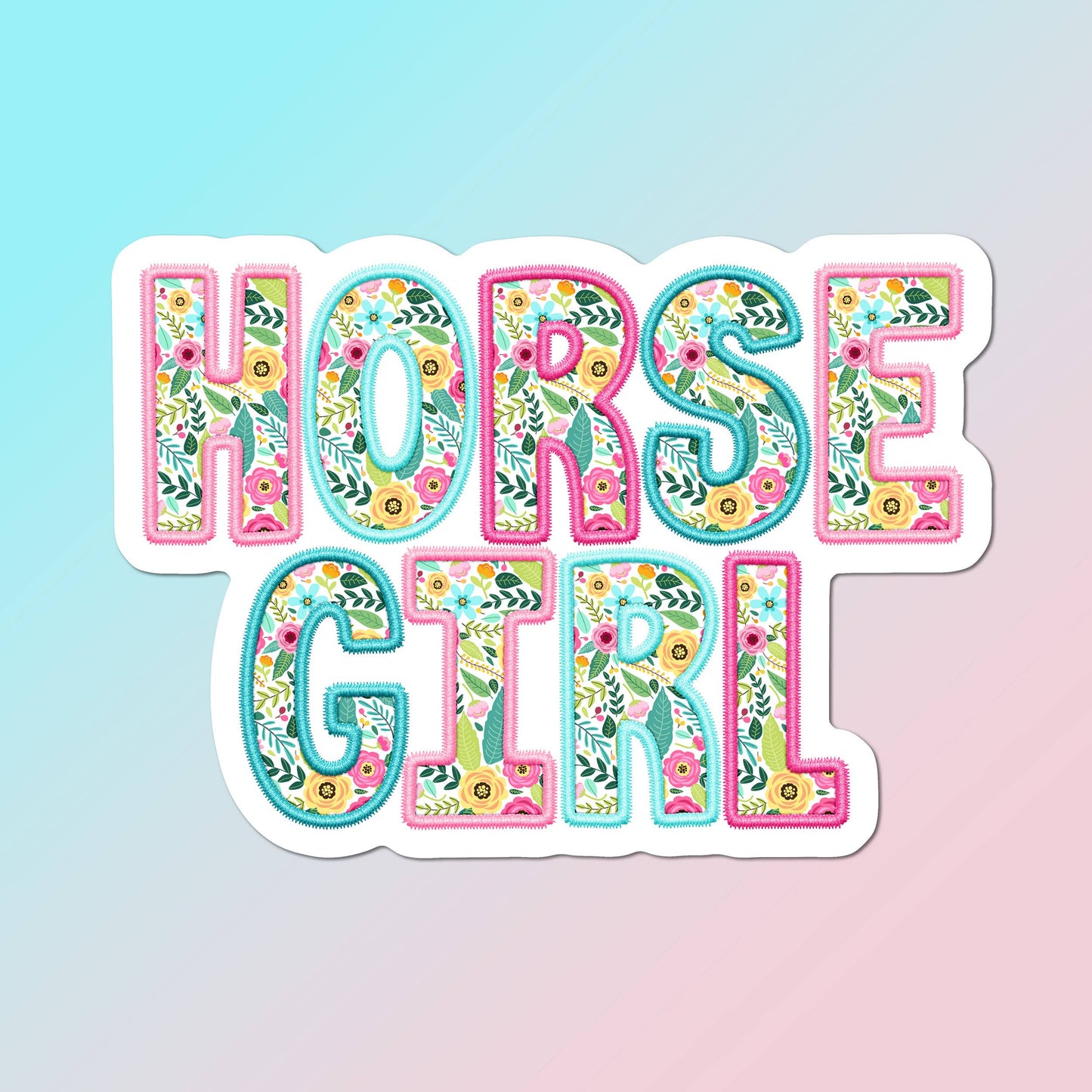 Equestrian Horse Sticker -Waterproof- Horse Girl