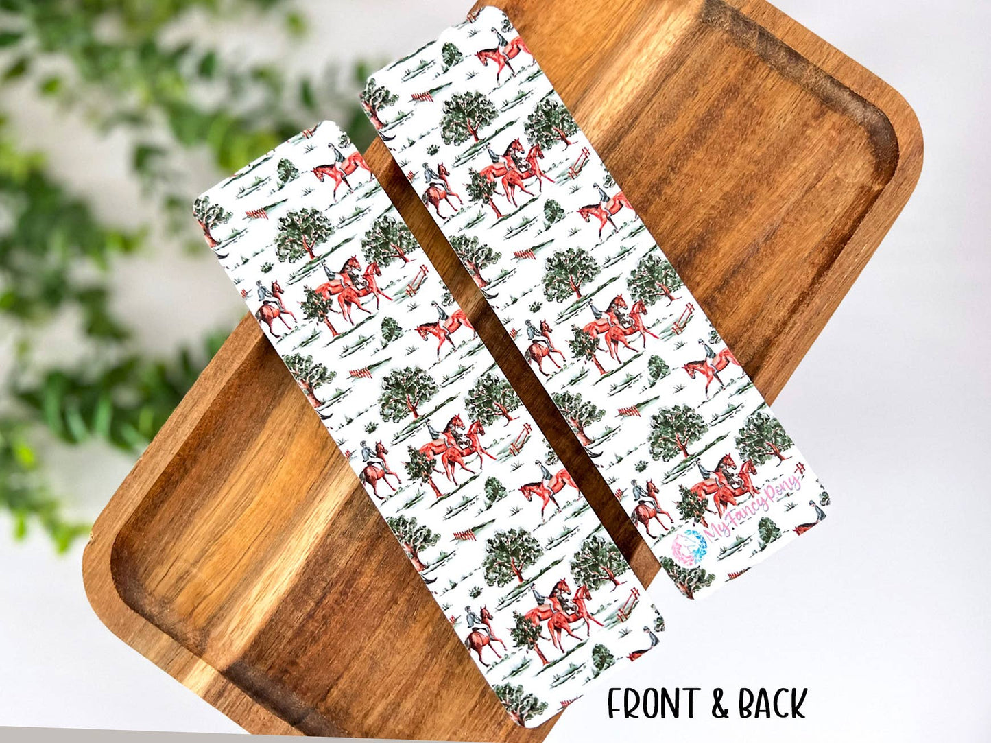 Equestrian-Themed Laminated Bookmarks