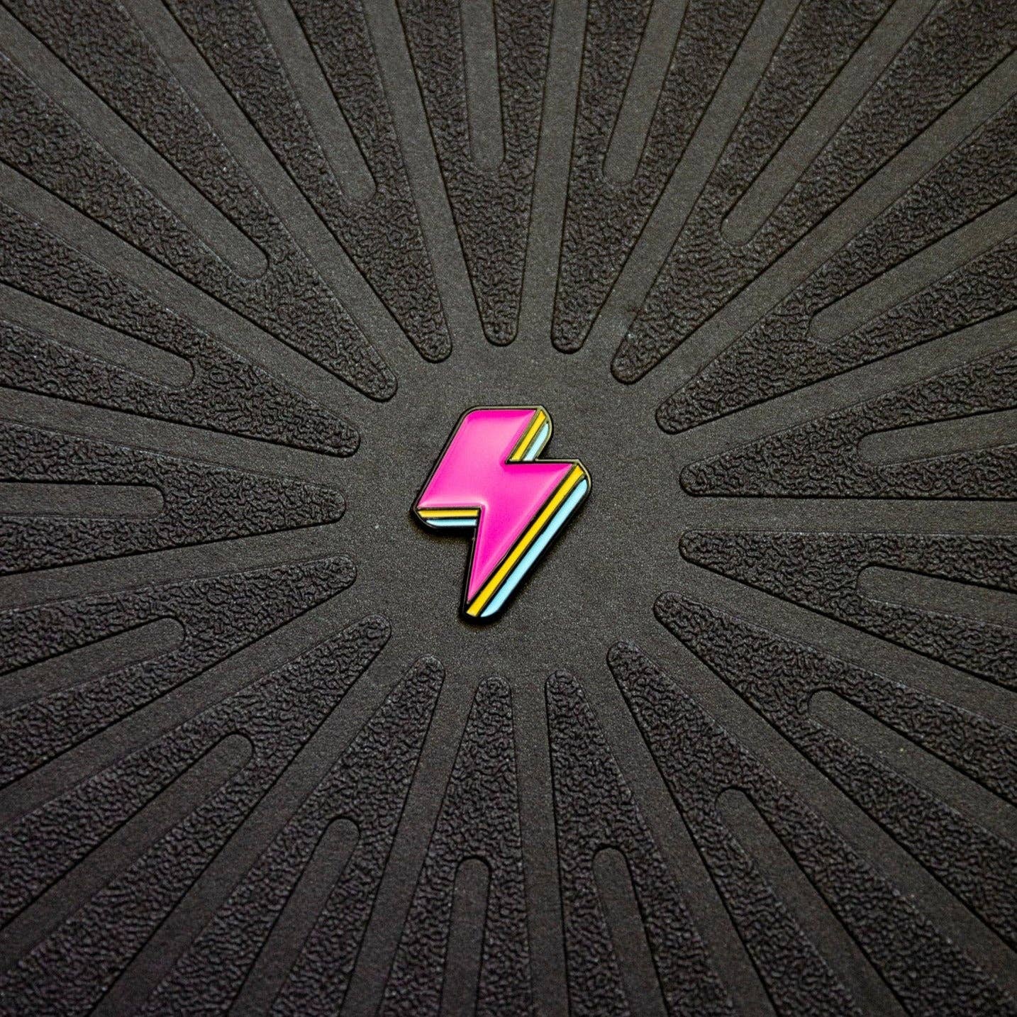 Lightning Bolt Pins: Electric Pink
