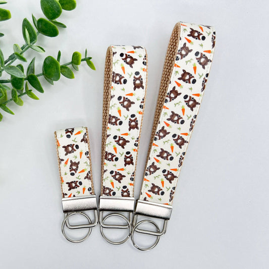 Horse Heads Vegan Leather Equestrian Keychain