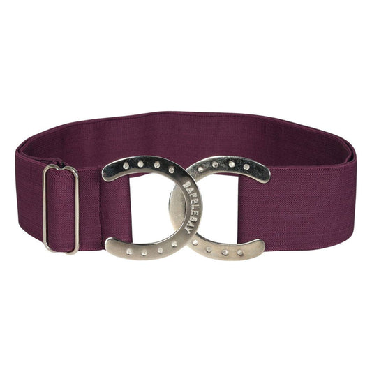 Dapplebay Horse Shoe Elastic Belt - Plum