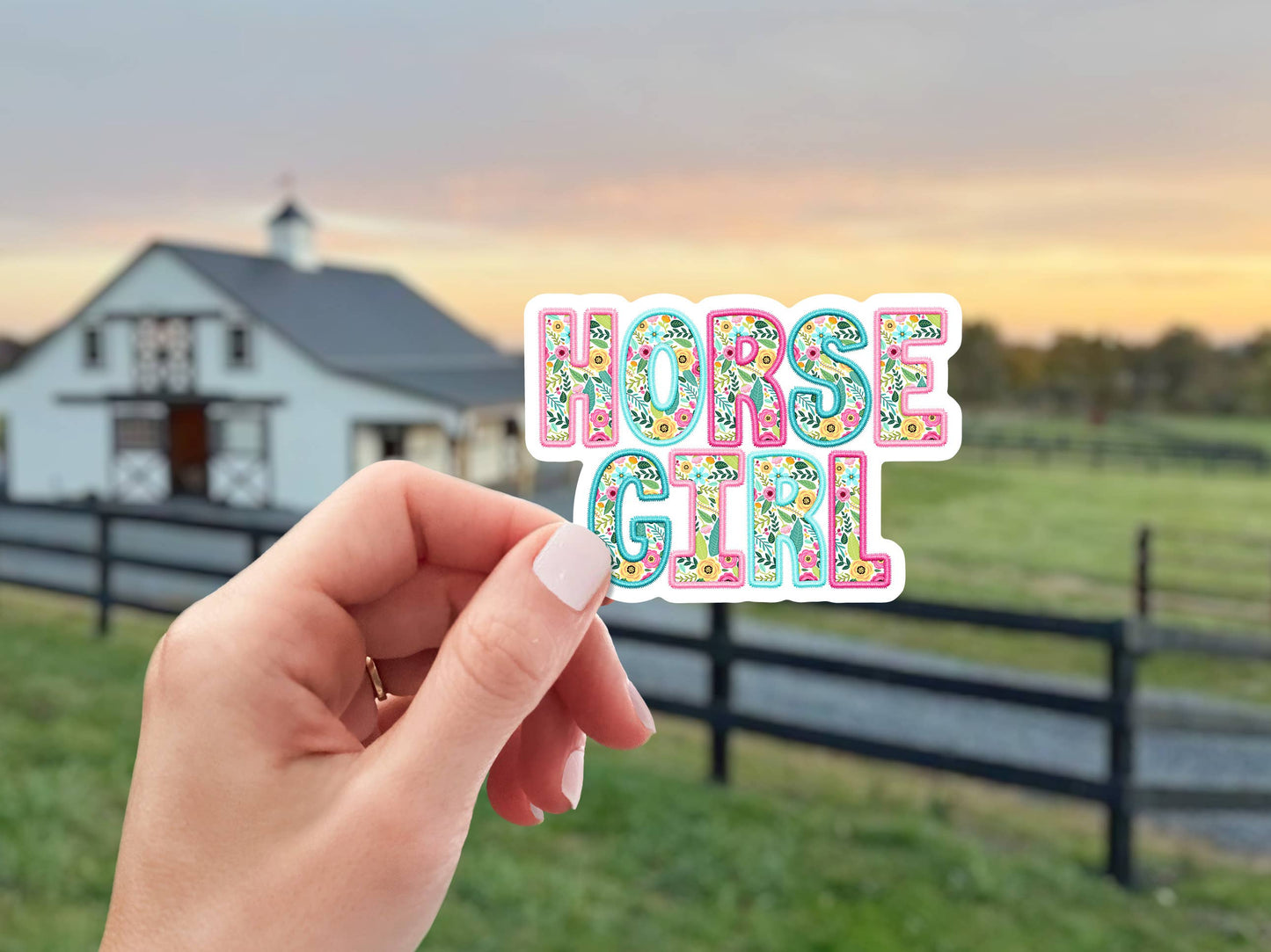Equestrian Horse Sticker -Waterproof- Horse Girl