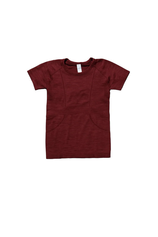 Tech Top SS Burgundy