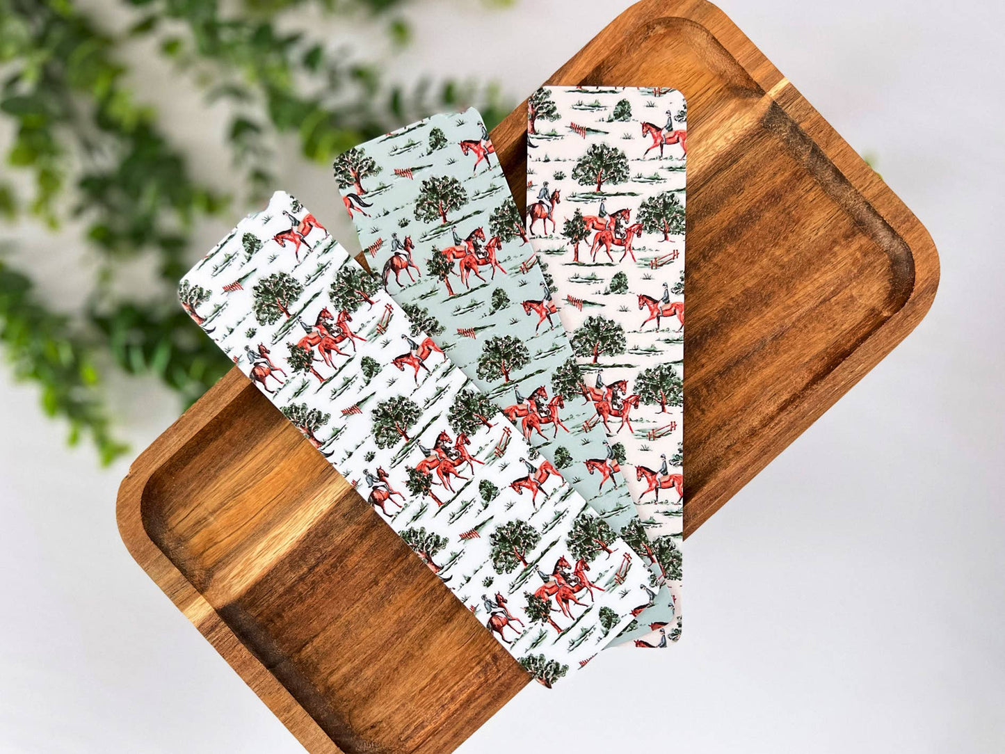 Equestrian-Themed Laminated Bookmarks